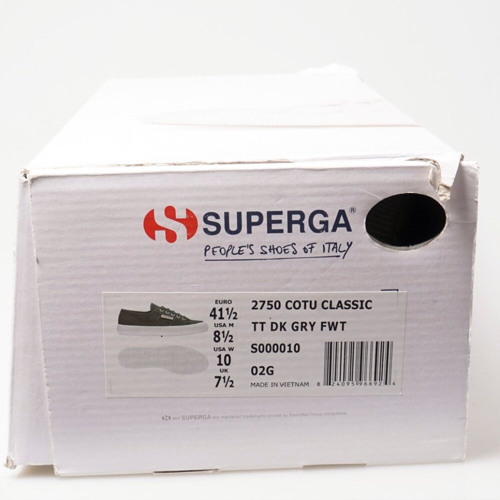 Superga Cotu Classic Grey Women's size 10